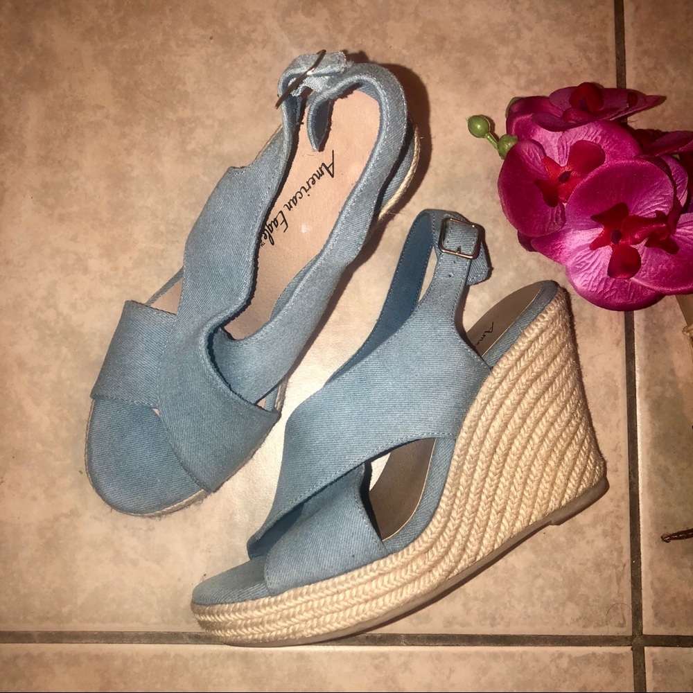 Cute Denim Wedges